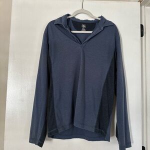 REI Long Sleeve Polo Blue Size Small